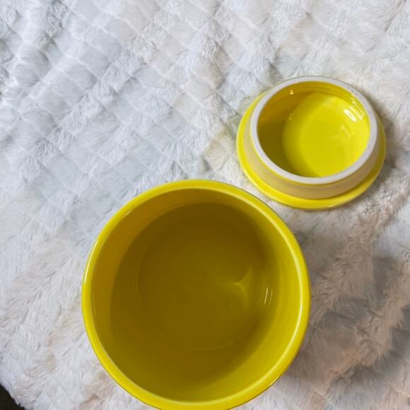 FOR DUMMIES Homemade Cookies Jar Yellow Blue - Picture 3 of 3